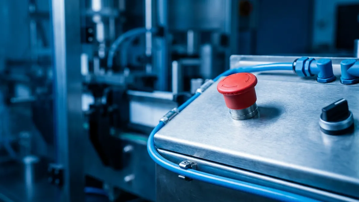 What Happens to a Label Applicator During an Emergency Stop