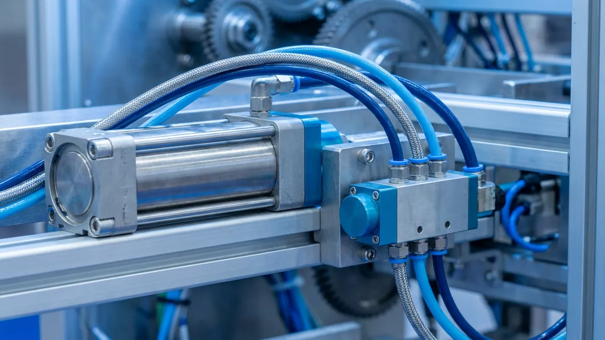 Dentro del cilindro neumático: cómo la presión de aire impulsa la velocidad del packaging